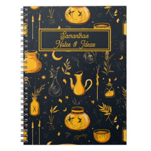 Caderno Espiral Caldeirão E Poções