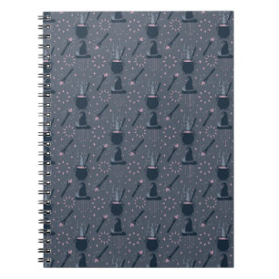 Caderno Espiral Caldeirão Mágico de Halloween Bruxo