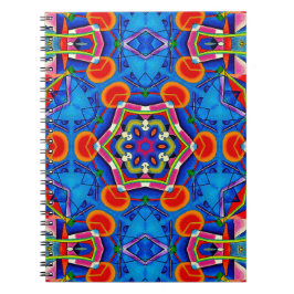 Caderno Espiral Caleidoscópio pintura a óleo multicolor