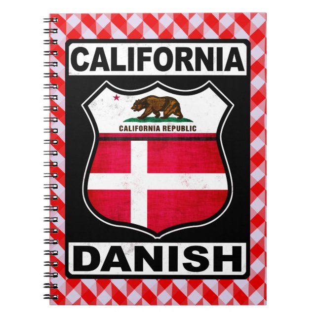 Caderno Espiral California Danish American (Frente)
