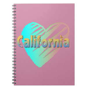 Caderno Espiral California Heart