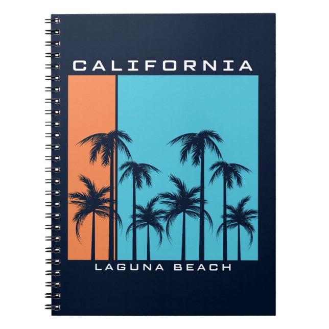 Caderno Espiral Califórnia Laguna Beach (Frente)