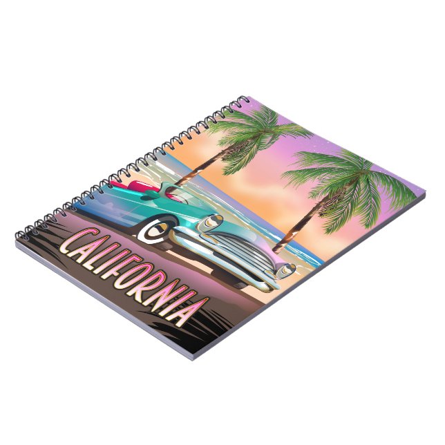 Caderno Espiral California Paradise Sunset (Left Side)