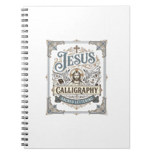 Caderno Espiral Caligrafia de Jesus Letra Sagrada Caligrafia de Je