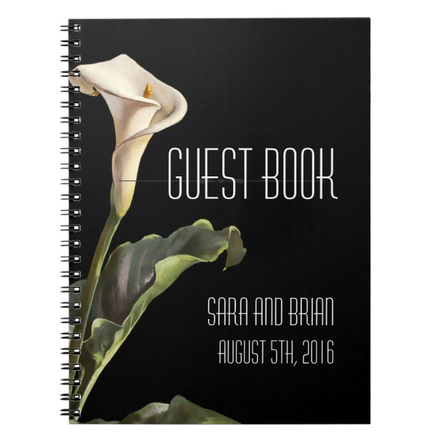 Caderno Espiral Calla Lily Modern Floral (Frente)
