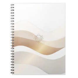 Caderno Espiral Calm Desert Waves com Fennec Essence | Se Mínimo