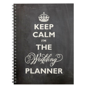 Caderno Espiral Calma, sou o Planner de Casamento Engraçado