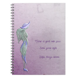Caderno espiral calmo refinado