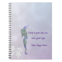 Caderno espiral calmo refinado