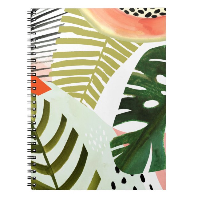 Caderno Espiral Calor Tropical de Jungle Beat (Frente)