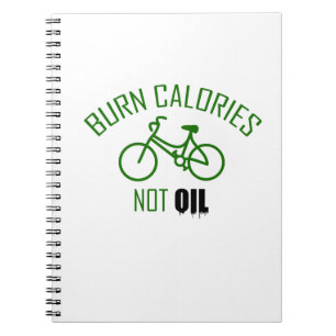 Caderno Espiral Calorias de queimadura sem óleo