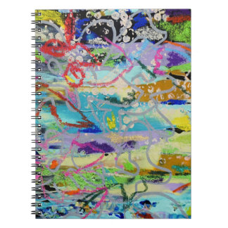 Caderno Espiral Camadas Quentes pela Sangria da Arte de Lydia