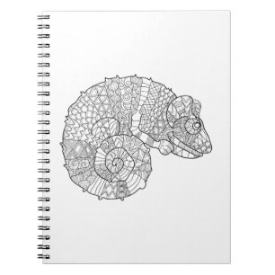 Caderno Espiral Camaleão Zendoodle