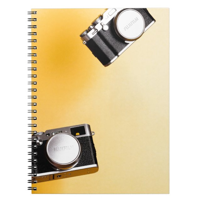 Caderno Espiral câmaras amarelas (Frente)