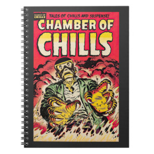 Caderno Espiral Câmaras De Arrepios Vintage Comic Thrills
