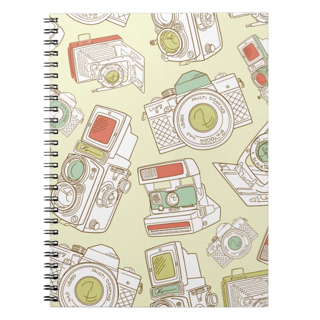 Caderno Espiral câmaras funky (Frente)
