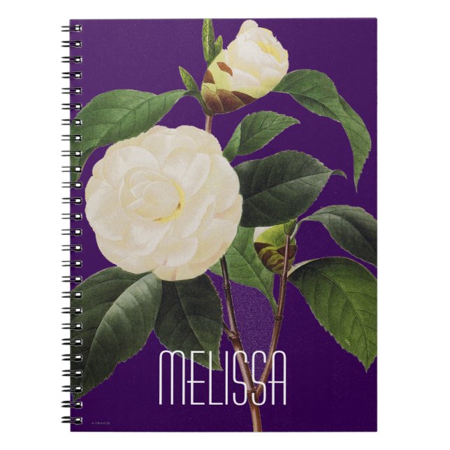 Caderno Espiral Camélia branca, 1833 (Frente)