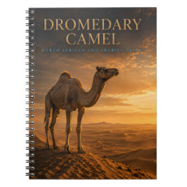 Caderno Espiral Camelo Dromedário Dunas do Deserto ANIMAIS