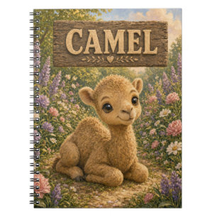 Caderno Espiral Camelo Fofo Livro de Histórias Infantil Berçário A
