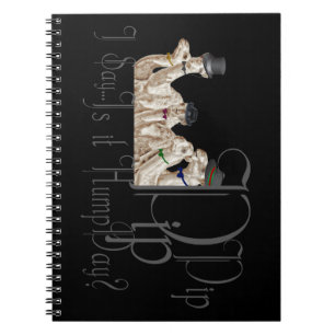 Caderno Espiral Camelos Engraçados do Dia da Hump em Monocles