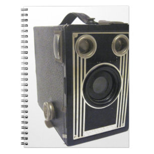 Caderno Espiral Câmera Brownie Antique