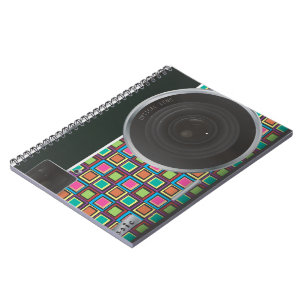 Caderno Espiral Câmera digital