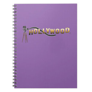 Caderno Espiral Câmera do Diretor de Filme Hollywood
