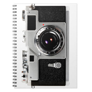 Caderno Espiral Câmera do filme da velha escola