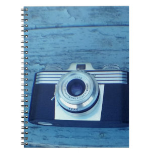 Caderno Espiral Câmera do vintage