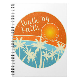 Caderno Espiral Caminhada por Faith Christian Design