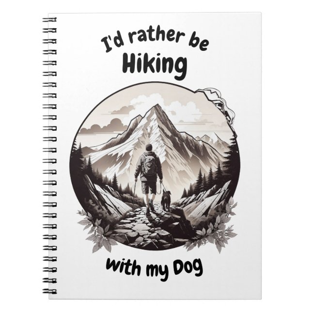 Caderno Espiral Caminhando com meu cachorro (Frente)