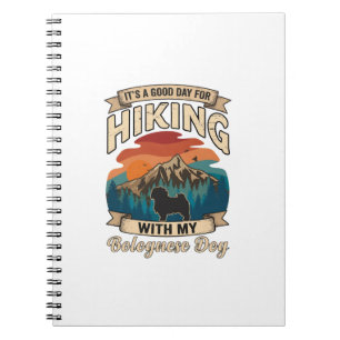 Caderno Espiral Caminhando pelas Montanhas do Cão de Bolonha ao Pô