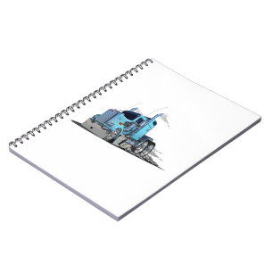 Caderno Espiral Caminhão de animação