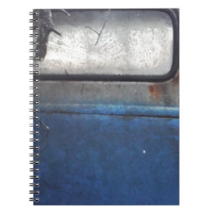 Caderno Espiral Caminhão de colheita branco e azul