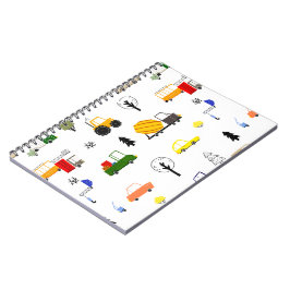 Caderno Espiral Caminhão de Construção