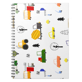 Caderno Espiral Caminhão de Construção