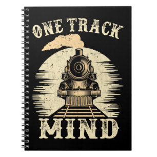Caderno Espiral Caminho de comboio Locomotive Trainspotter