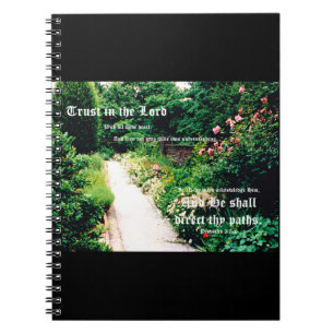 Caderno Espiral Caminho do Jardim com Proverbos 3:5-6
