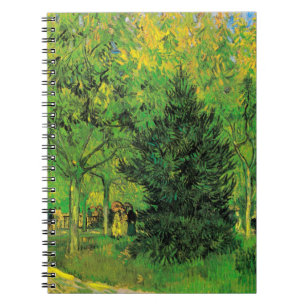 Caderno Espiral Caminho no Parque de Arles com Walkers Van Gogh