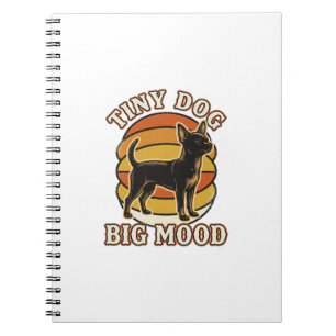Caderno Espiral Camisa de Amante de Chihuahua Desenho Engravado Re