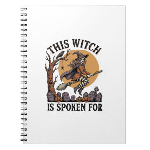 Caderno Espiral Camisa de Bruxa Divertida Cemitério Assombrado Gra