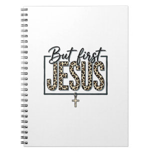 Caderno Espiral Camisa de gravura vintage cristã Jesus estampa de