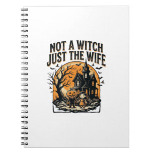Caderno Espiral Camisa de Mulher de Halloween Design de Casa Assom