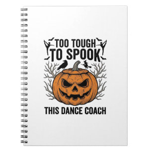 Caderno Espiral Camisa de professora de dança com gravação de abób