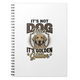 Caderno Espiral Camisa engraçada vintage com cabelo de cachorro Go