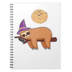 Caderno Espiral Camisa T Premium da Bruxa do Halloween