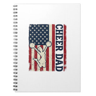 Caderno Espiral Camisa Vetorial da Bandeira Americana Patriótica d
