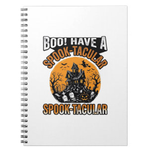 Caderno Espiral Camisa Vintage Assombrosa de Casa Assombrada de Ha