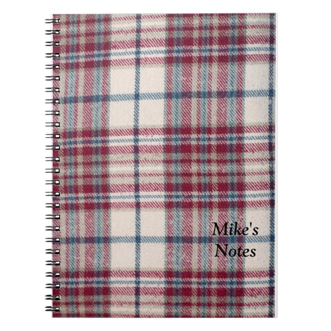 Caderno Espiral Camisa xadrez (Frente)