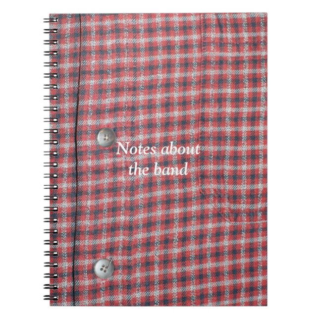 Caderno Espiral Camisa xadrez (Frente)